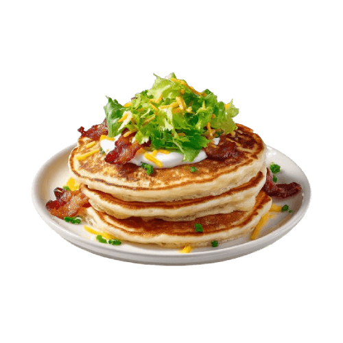 Pancakes bacon & mayo