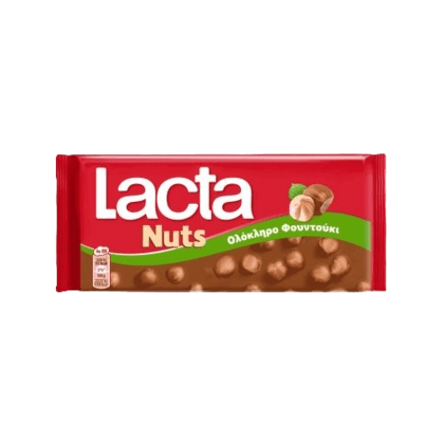 Lacta σοκολάτα γάλακτος φουντούκι 85gr
