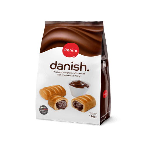Panini danish mini bites με γέμιση κρέμα κακάο 120gr