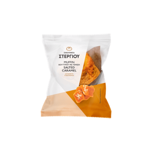 Στεργίου muffin βουτύρου με γέμιση salted caramel 120gr