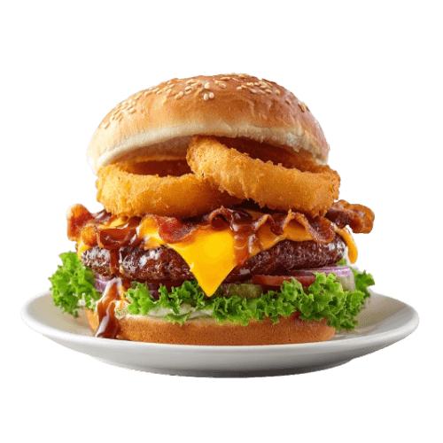 Golden BBQ burger